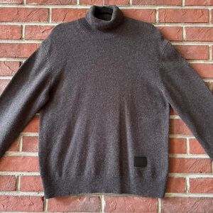 - The Kooples Deep Rich Brown Wool Sweater With Turtleneck and Tag Size M…